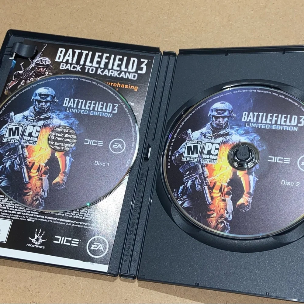 EA SPORTS Battlefield 2 & 3 Limited Edition PC Games Lot Of 2ea
